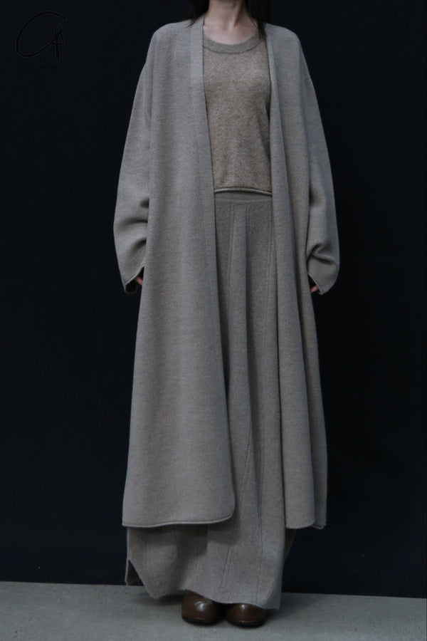 SWAYING 24 Autumn and Winter Cashmere Profile Long Coat SW-SW24AW1T103-TUO Camel